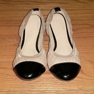 Beige flats